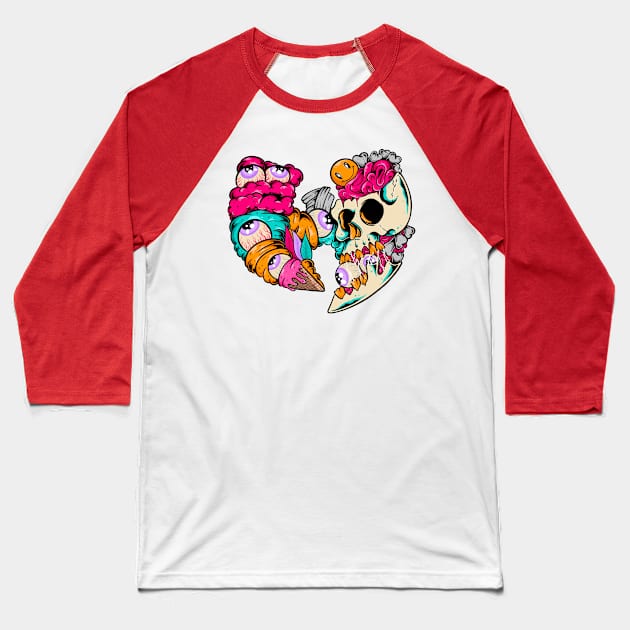 WUTANG ICE CREAM Baseball T-Shirt by Ironink